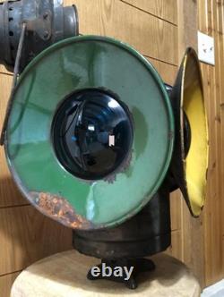 Vintage Antique Dressel Railroad Lantern 4-Way (COMPLETE!) Train Collectible