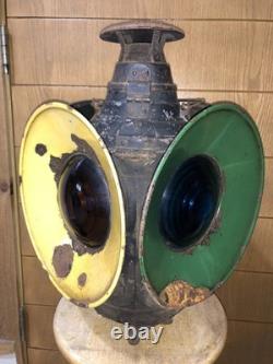 Vintage Antique Dressel Railroad Lantern 4-Way (COMPLETE!) Train Collectible