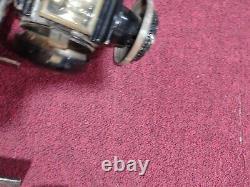 Vintage Antique Electrified Carriage Light Lantern Brass Coach Lamp