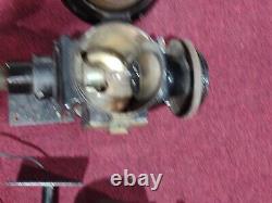 Vintage Antique Electrified Carriage Light Lantern Brass Coach Lamp