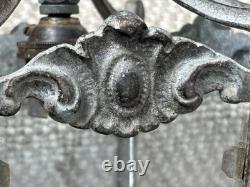 Vintage Antique French Brass Hall Lantern Pendant Ceiling Light