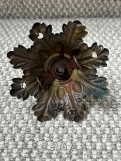 Vintage Antique French Brass Hall Lantern Pendant Ceiling Light