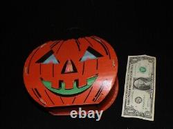 Vintage Antique Halloween Pumpkin JOL Jack O Lantern Cardboard