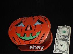 Vintage Antique Halloween Pumpkin JOL Jack O Lantern Cardboard