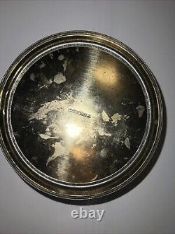 Vintage Antique Halloween Witch Jack O Lantern Tindeco Candy Container Tin 1920s