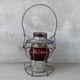 Vintage Antique Handlan St. Louis Railroad Lantern Oil Lamp / Outdoor Camping Red