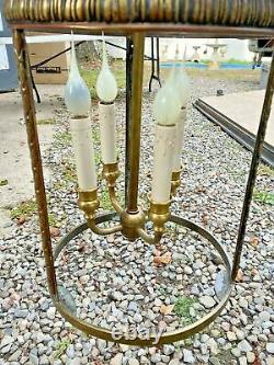 Vintage Antique Hanging Hall Lantern Chandelier Light Fixture