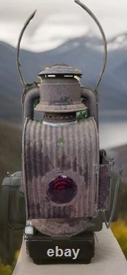 Vintage Antique Hibbard Spencer Bartlett & Co OVB Wagon Bantie Lantern