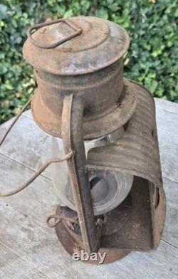 Vintage Antique Hibbard Spencer Bartlett & Co OVB Wagon Bantie Lantern