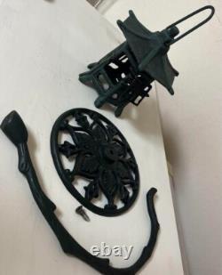 Vintage Antique Japanese Iron Hanging Lantern Candle stand TOUROU Height 30cm