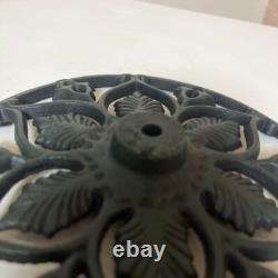 Vintage Antique Japanese Iron Hanging Lantern Candle stand TOUROU Height 30cm