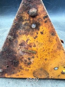Vintage Antique Kerosene Oil Lantern Square Frame Metal Wick Flame Burner Lamp