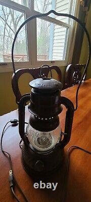 Vintage Antique Lantern Lamp electric circa 1920