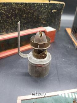 Vintage Antique Magic Lantern Projector with Glass Slides RARE