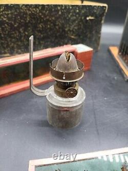 Vintage Antique Magic Lantern Projector with Glass Slides RARE