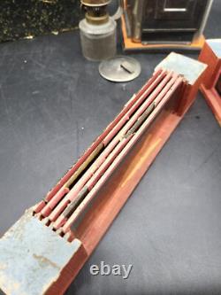 Vintage Antique Magic Lantern Projector with Glass Slides RARE