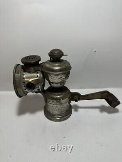 Vintage Antique Miller Mfg Arc Light CARBIDE BICYCLE Lamp LANTERN Light 1900's