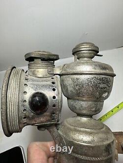 Vintage Antique Miller Mfg Arc Light CARBIDE BICYCLE Lamp LANTERN Light 1900's