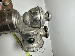 Vintage Antique Miller Mfg Arc Light CARBIDE BICYCLE Lamp LANTERN Light 1900's