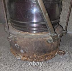 Vintage Antique Nautical Ship Hanging Oil Lantern Lamp Boat 21 Tall