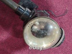 Vintage Antique Oil/Kerosene Electrified Carriage Light Lantern Brass Coach Lamp