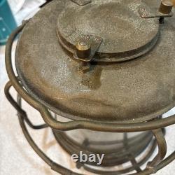 Vintage / Antique Old Marine Navigation Lamp / Ships Maritime Lantern Rare
