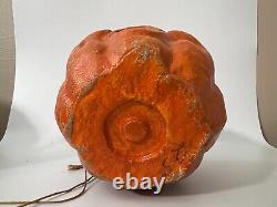 Vintage Antique Paper Mache Jack-O-lantern Pumpkin Halloween Collectible Spooky