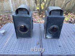 Vintage Antique Railroad Signal Lanterns Train Lamps