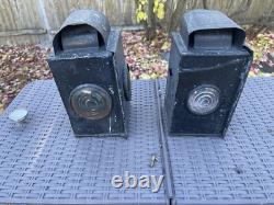 Vintage Antique Railroad Signal Lanterns Train Lamps