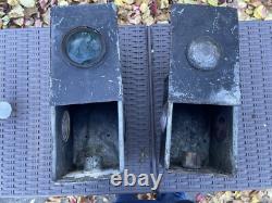 Vintage Antique Railroad Signal Lanterns Train Lamps