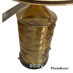 Vintage/Antique Re-Purposed Tin Can Based Lantern Lamp