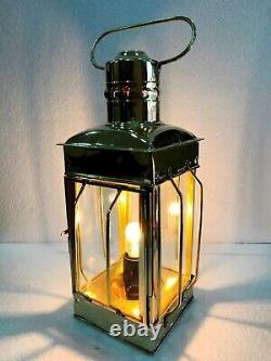 Vintage Antique Solid Brass 12 Electric Anchor Hanging Lantern Home Decor