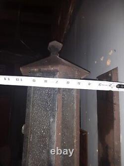 Vintage Antique Steel exterior lantern sconce 1910's, original. Porch light rare