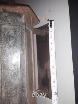 Vintage Antique Steel exterior lantern sconce 1910's, original. Porch light rare