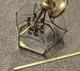 Vintage Antique Sturdy Lantern Co MA Brass Beveled Glass Etched Chandelier