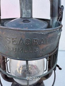 Vintage/Antique The Seagrave Co. Columbus Ohio Fire Department Lantern
