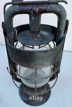 Vintage/Antique The Seagrave Co. Columbus Ohio Fire Department Lantern