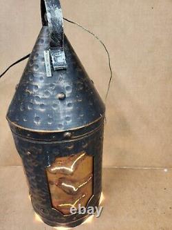 Vintage Antique Tiki Light Lantern Door County Baileys Harbor Florian II Italy