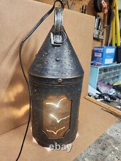 Vintage Antique Tiki Light Lantern Door County Baileys Harbor Florian II Italy