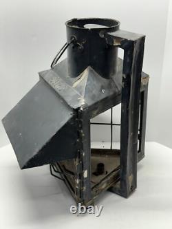 Vintage Antique USLHS US Lighthouse Society Lantern Large Triangular Light 21x25