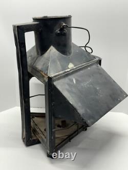 Vintage Antique USLHS US Lighthouse Society Lantern Large Triangular Light 21x25