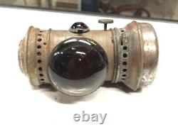 Vintage Antique Unique Early BICYCLE Lamp LANTERN Light w JEWELS 1900's OLD Bike