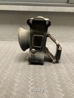 Vintage Antique Unique Early Bicycle Lamp Lantern Light W Jewels 1900's Old Bike