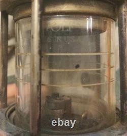 Vintage Antique WOLF Coal Miners Safety Lamp Lantern, BROOKLYN, NEW YORK