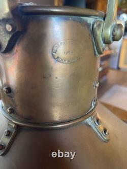 Vintage-Antique-WW11-Alderson-Ship's-Nav-Light-Port-All-Brass-VeryNice-Gorgeous