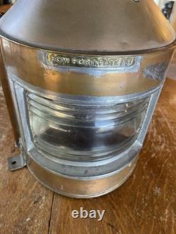 Vintage-Antique-WW11-Alderson-Ship's-Nav-Light-Port-All-Brass-VeryNice-Gorgeous