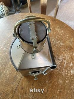 Vintage-Antique-WW11-Alderson-Ship's-Nav-Light-Port-All-Brass-VeryNice-Gorgeous