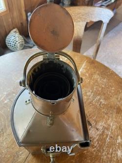 Vintage-Antique-WW11-Alderson-Ship's-Nav-Light-Port-All-Brass-VeryNice-Gorgeous