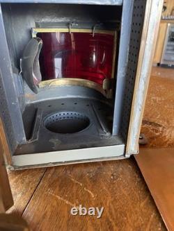 Vintage-Antique-WW11-Alderson-Ship's-Nav-Light-Port-All-Brass-VeryNice-Gorgeous