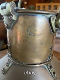 Vintage-Antique-WW11-Alderson-Ship's-Nav-Light-Port-All-Brass-VeryNice-Gorgeous
